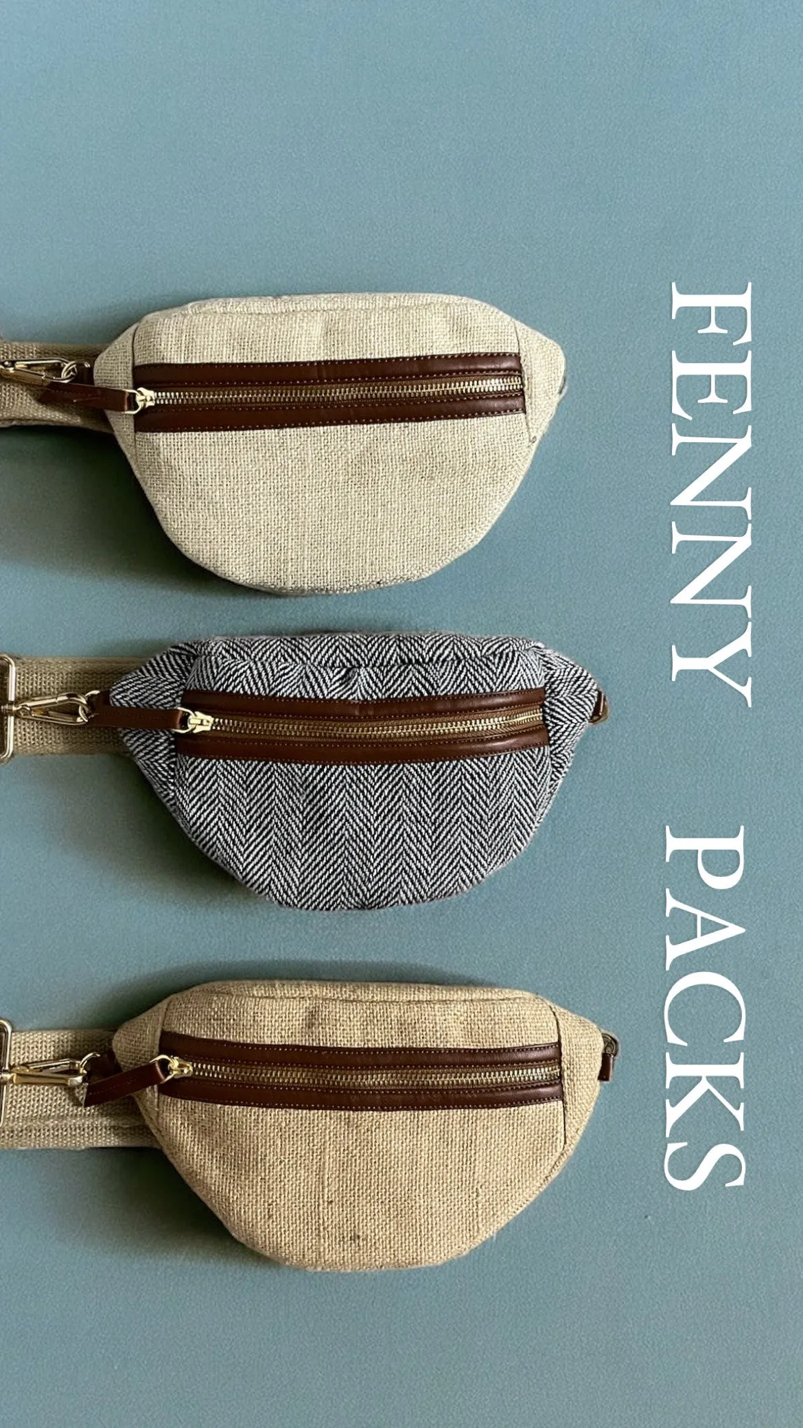 Waist Pouches - Midnight Noir
