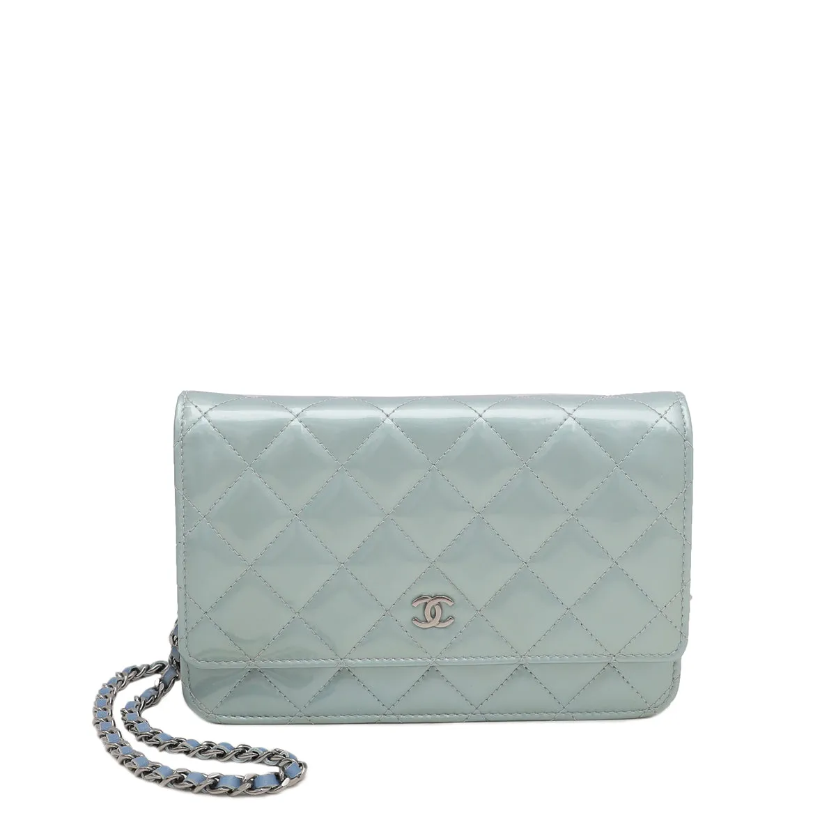 Wallet Chain On Powder Classic Blue Chanel Fast response Durable