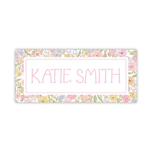 Water Resistant Name Labels - Watercolor Flowers
