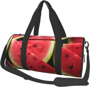 Watermelon beautiful Travel Duffle Bag for Men Women Sport Gym Bag Foldable Weekender Bag Carry on Overnight Bag for Travel Swimming Basketball