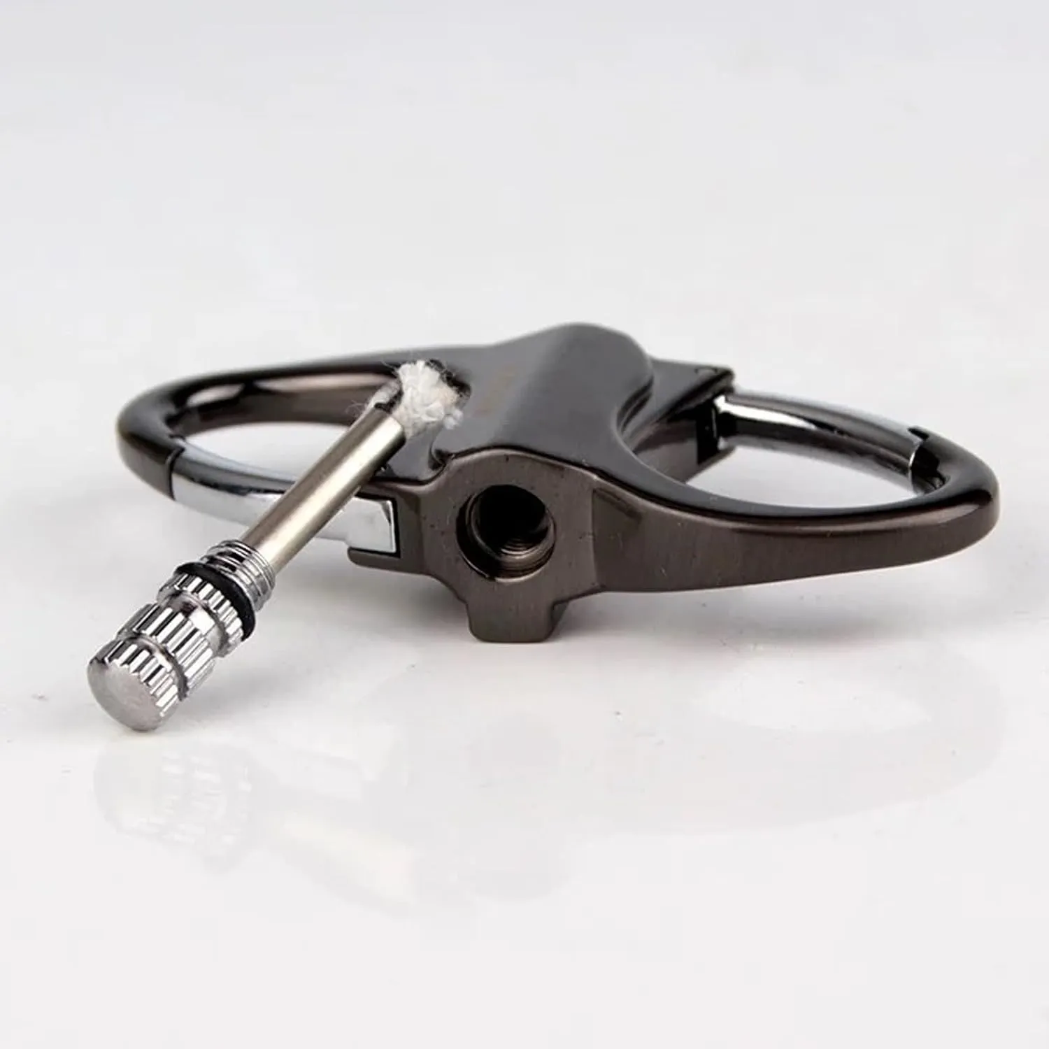 Waterproof Rechargeable Mini Keychain Lighter, Metal Keychain Reusable Survival Lighter for Cars and Houses Outdoor(2c)