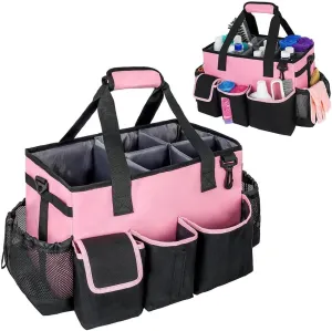 Wearable Cleaning Caddy Bag - Cleaning Supply Caddy with Handle and Adjustable Strap - Multi Pocket Cleaning Tool Organizers Under Sink Car Cleaning Tool Organizer Bag