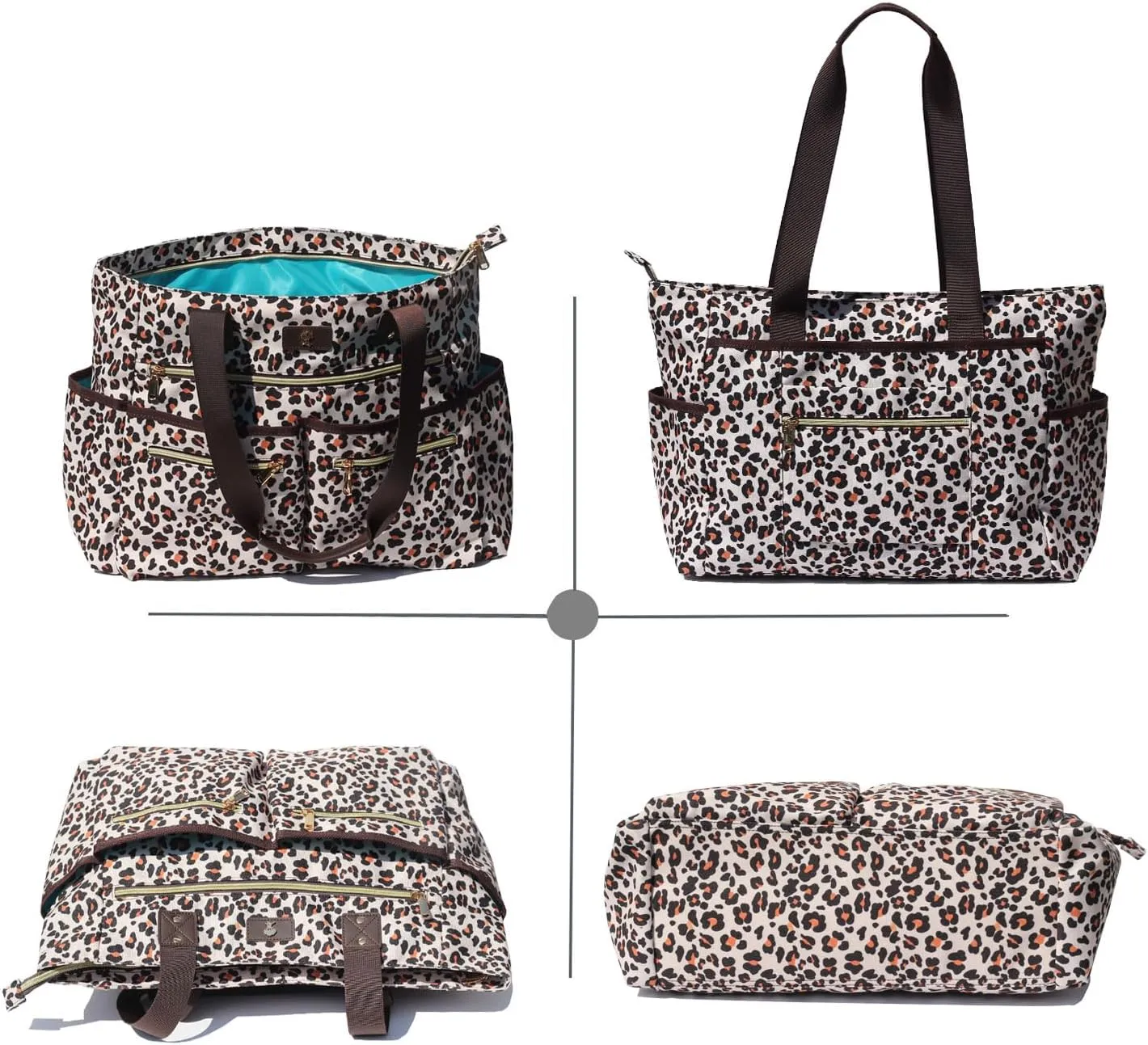 Weekender Bag Carry On Bag Overnight Tote Travel Duffle with 13 Pockets for Travel,Work，Gym,Beach,Teacher,Nurse