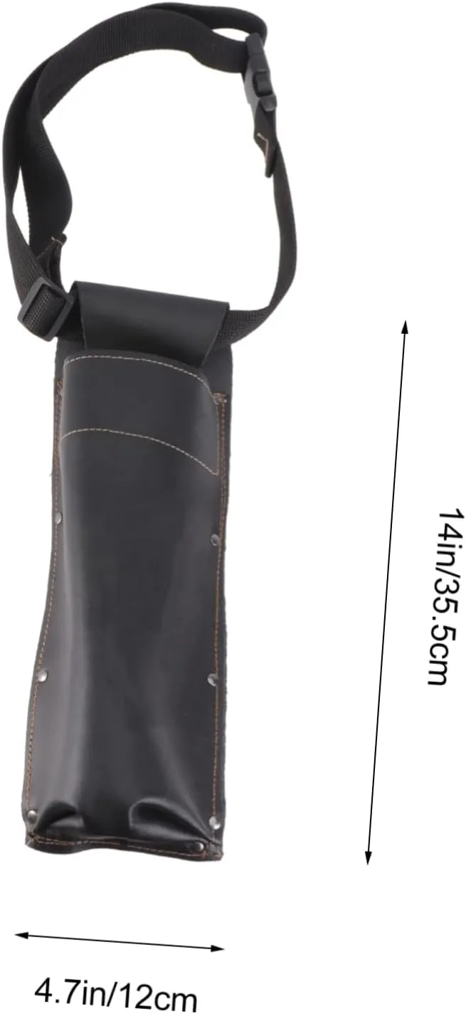 Welding Rod Pouch Leather Welding Rod Holder Adjustable Waistband High-capacity Bag Random Color