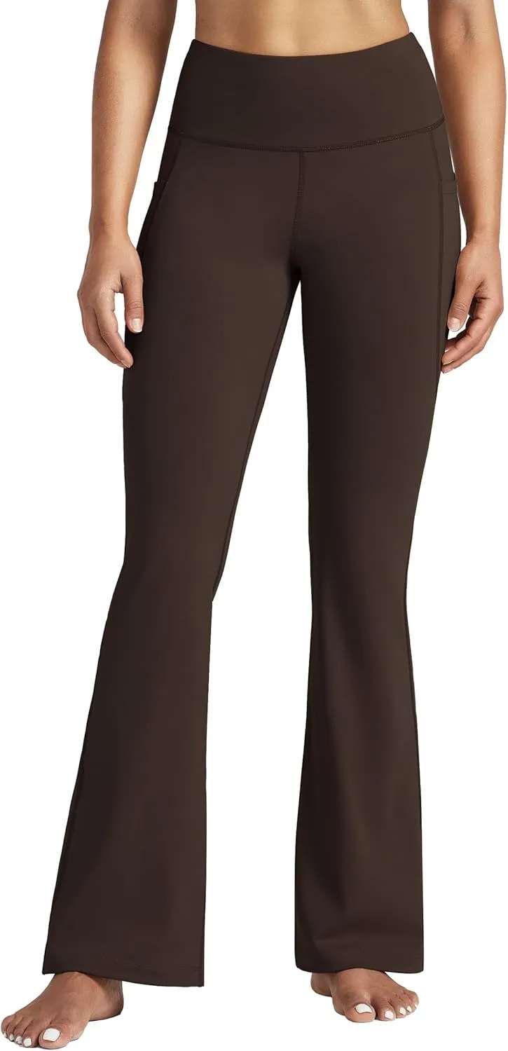 Willit Women's Yoga Pants 27"/29"/31"/33" Flare Leggings Bootcut High Waist Tummy Control Workout Pants with Pockets