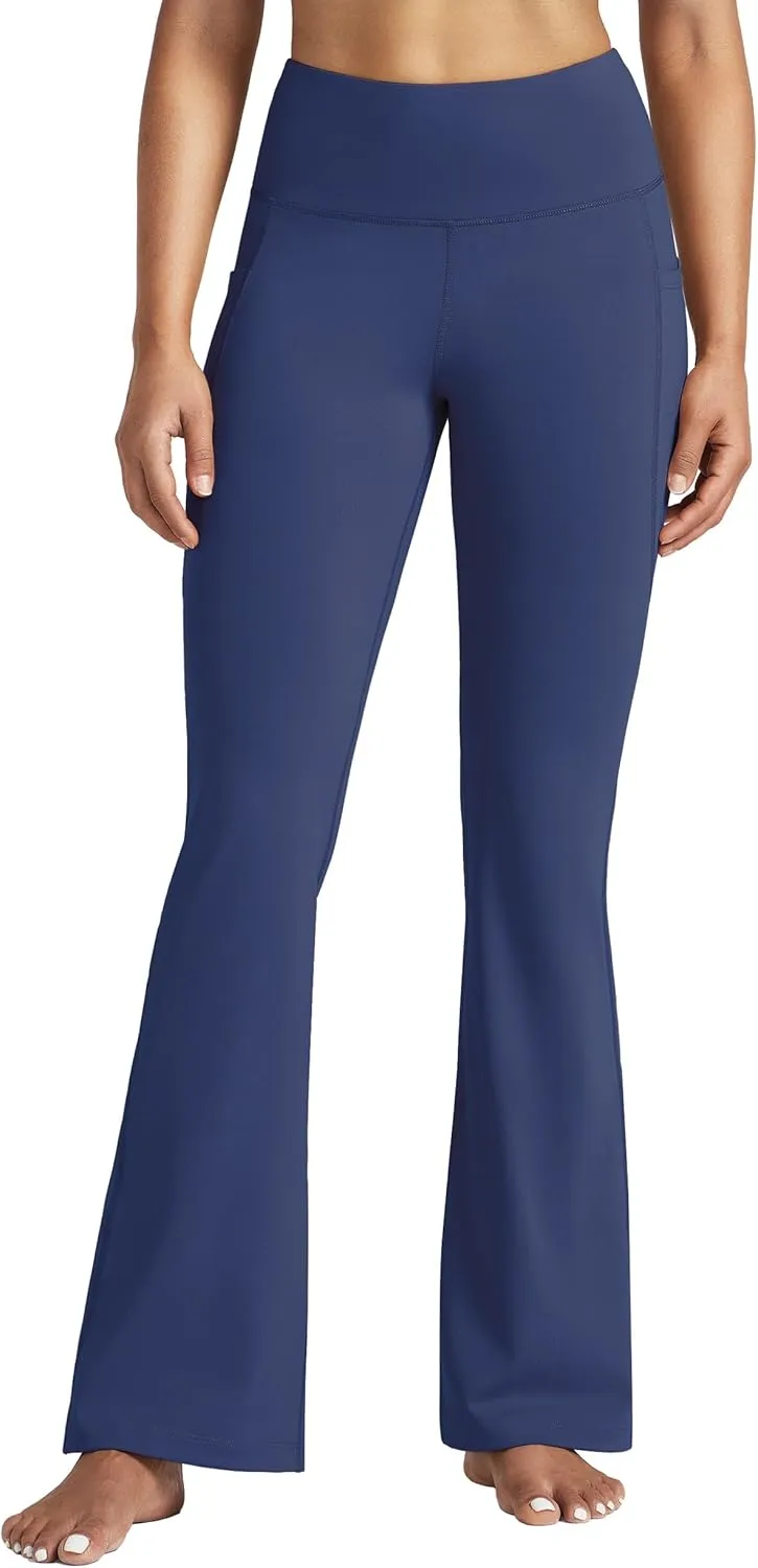 Willit Women's Yoga Pants 27"/29"/31"/33" Flare Leggings Bootcut High Waist Tummy Control Workout Pants with Pockets