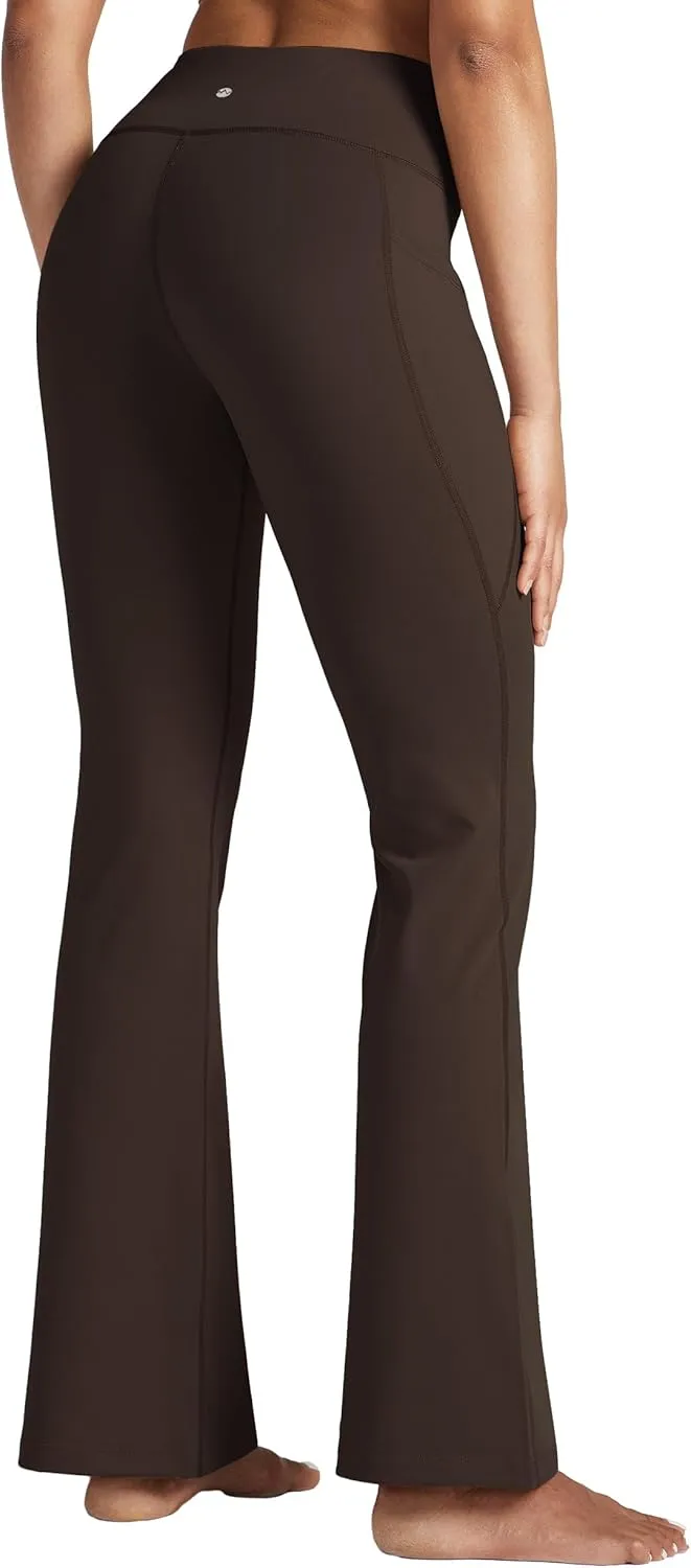 Willit Women's Yoga Pants 27"/29"/31"/33" Flare Leggings Bootcut High Waist Tummy Control Workout Pants with Pockets