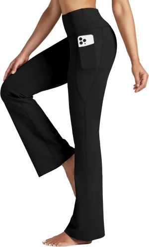 Willit Women's Yoga Pants 27"/29"/31"/33" Flare Leggings Bootcut High Waist Tummy Control Workout Pants with Pockets