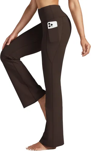 Willit Women's Yoga Pants 27"/29"/31"/33" Flare Leggings Bootcut High Waist Tummy Control Workout Pants with Pockets