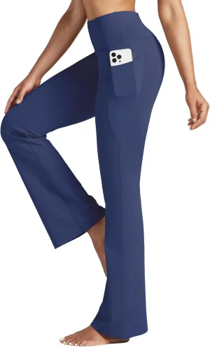 Willit Women's Yoga Pants 27"/29"/31"/33" Flare Leggings Bootcut High Waist Tummy Control Workout Pants with Pockets