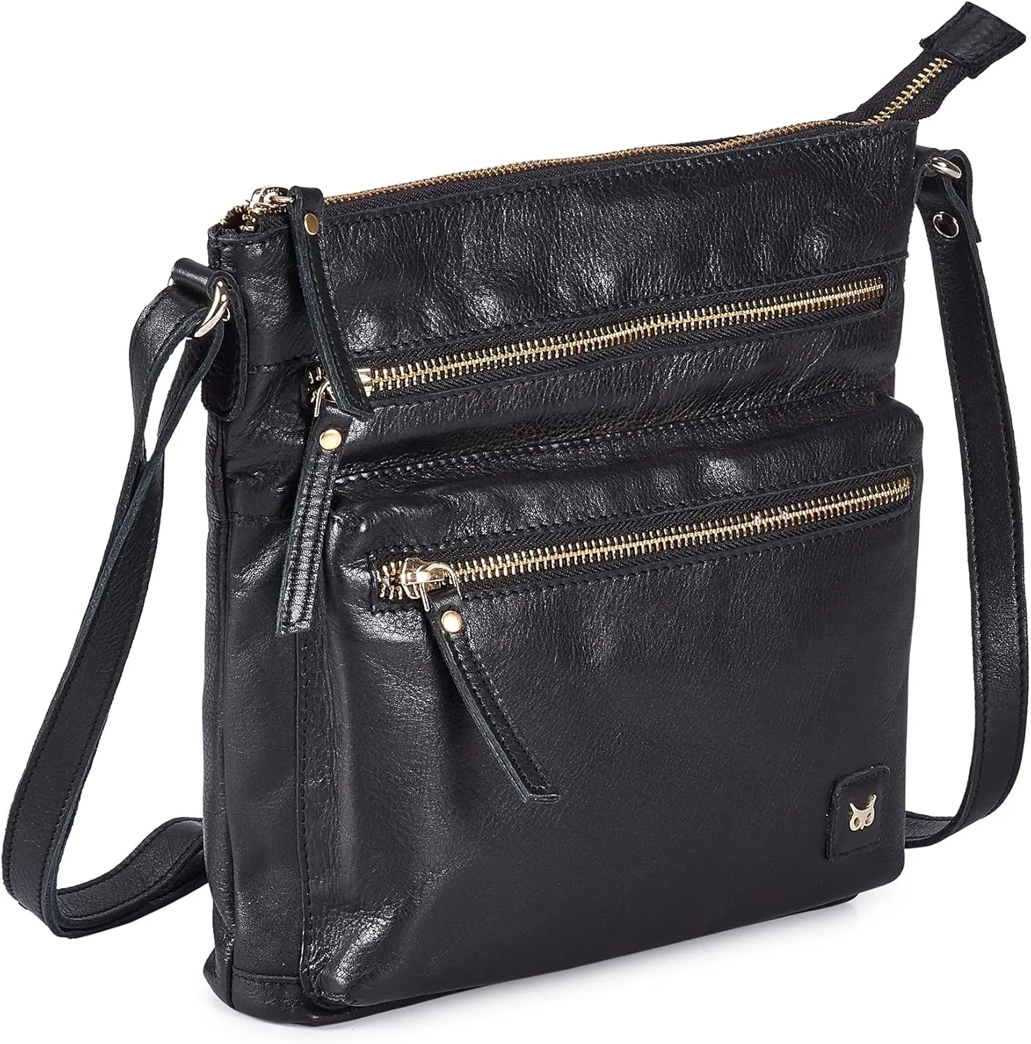 Wise Owl Accessories Small Crossbody Bags for Women Real Leather Purse Handbags Crossover Over the Shoulder Pocketbook