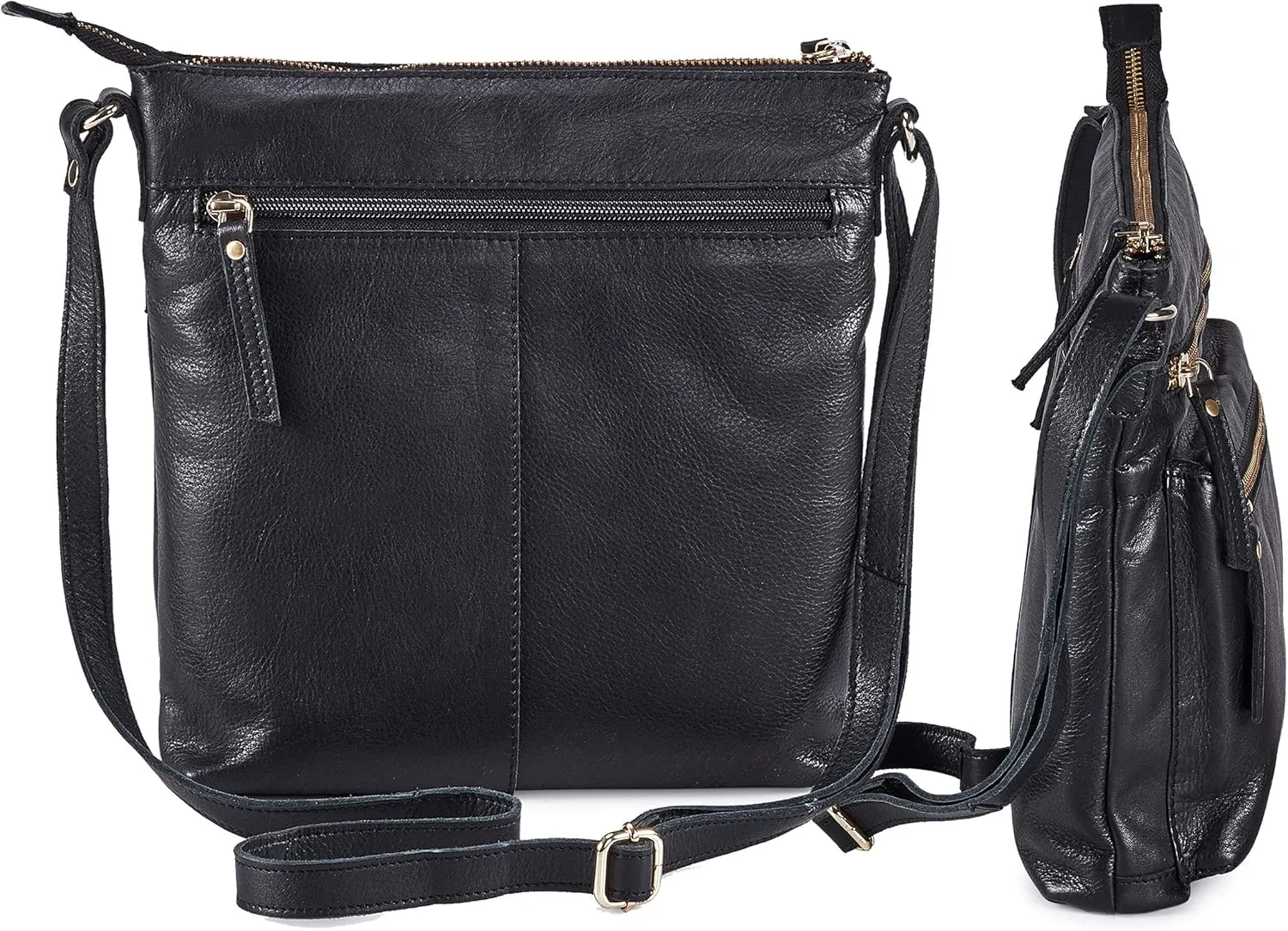 Wise Owl Accessories Small Crossbody Bags for Women Real Leather Purse Handbags Crossover Over the Shoulder Pocketbook