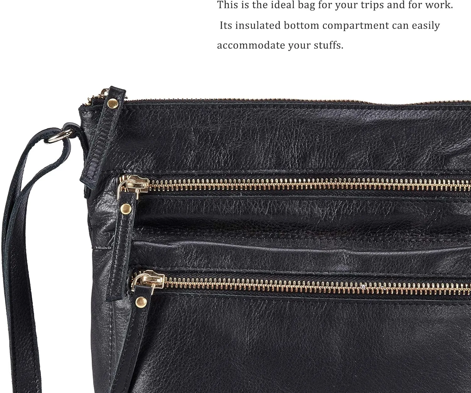 Wise Owl Accessories Small Crossbody Bags for Women Real Leather Purse Handbags Crossover Over the Shoulder Pocketbook