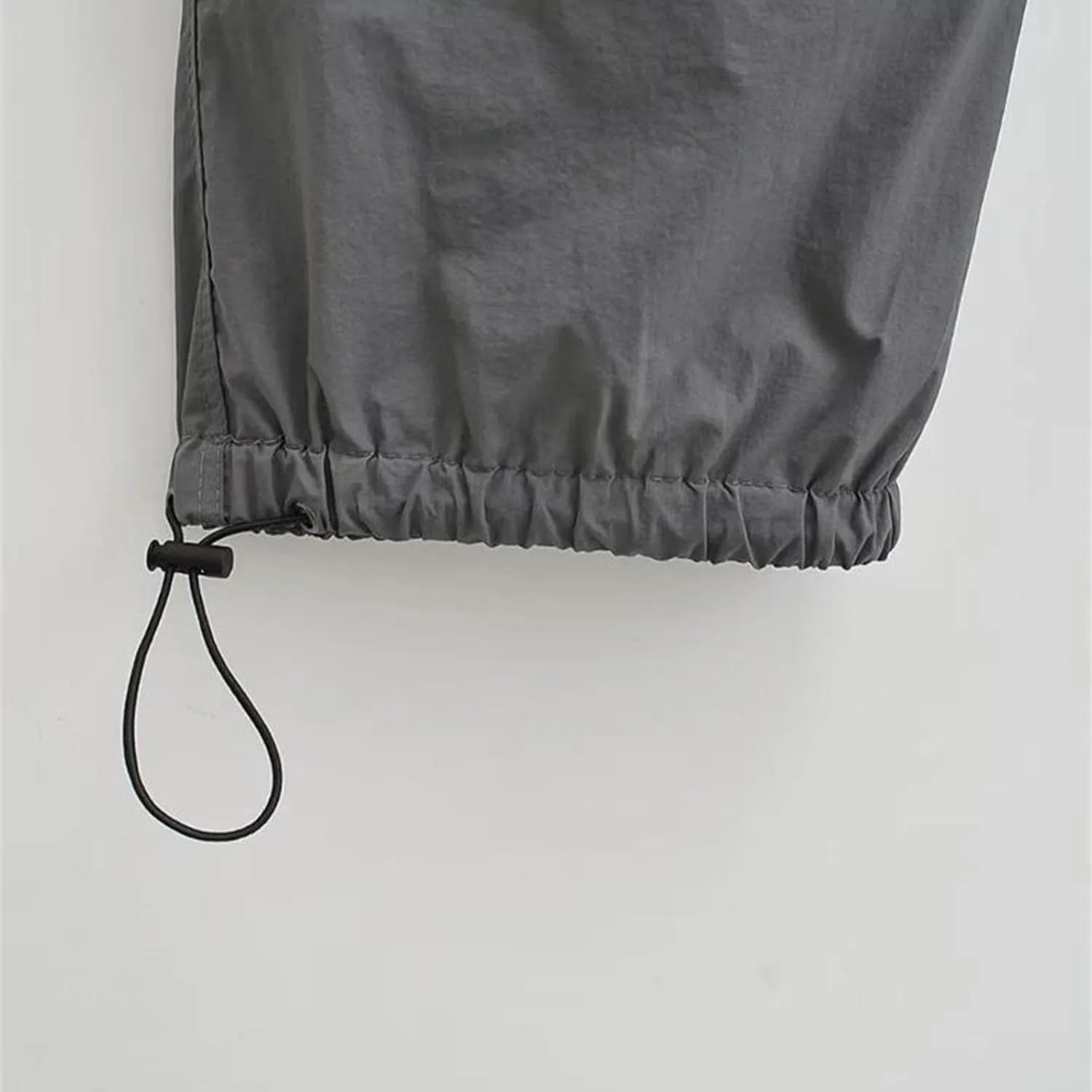 Women Y2K Cargo Jogger Pants Elastic High Waist Baggy Parachute Pants Multi Pocket Casual Loose Vintage Hiking Slacks