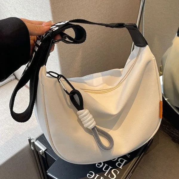 Women's Durable Charming Canvas Dumpling Broadband Shoulder Bags