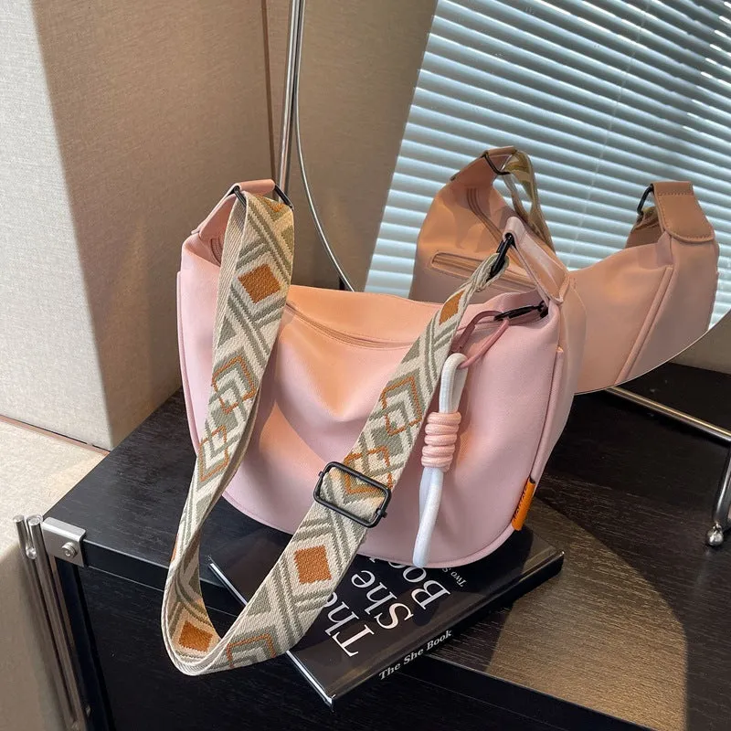 Women's Durable Charming Canvas Dumpling Broadband Shoulder Bags