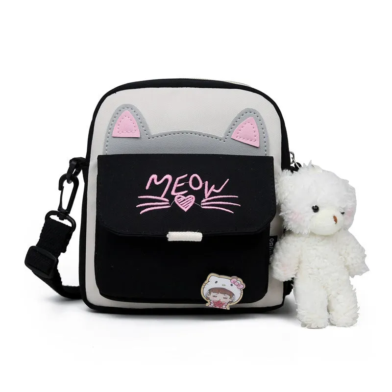 Women's Durable Cute Refreshing Campus Nylon Bags