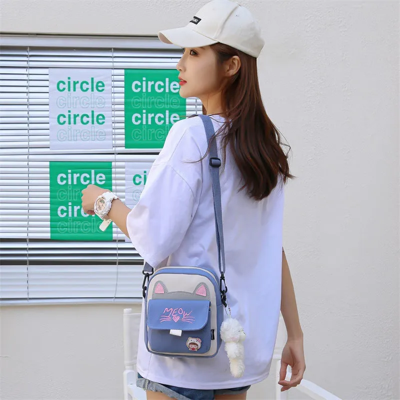 Women's Durable Cute Refreshing Campus Nylon Bags