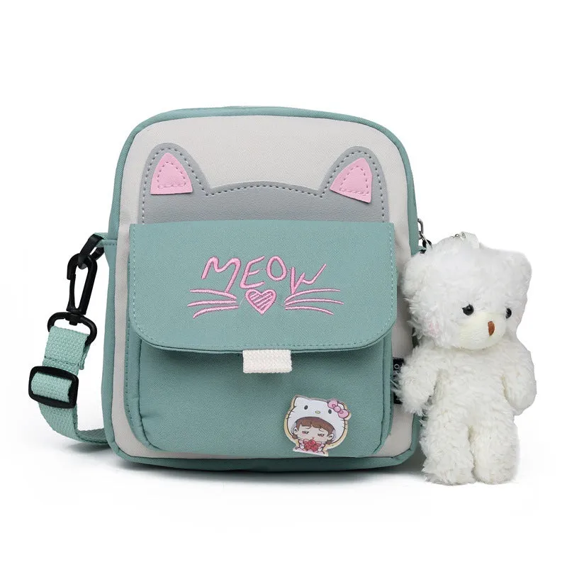 Women's Durable Cute Refreshing Campus Nylon Bags