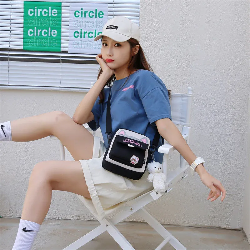 Women's Durable Cute Refreshing Campus Nylon Bags