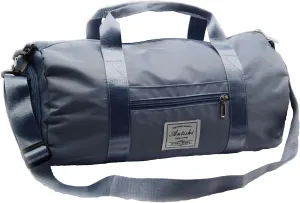 Womens Gym Tote Duffle Bag with Shoe and Wet Compartment, Gym Bag for Travel Swimming Dance Fitness Workout, Lightweight Travel Duffle Bag (Gray blue)