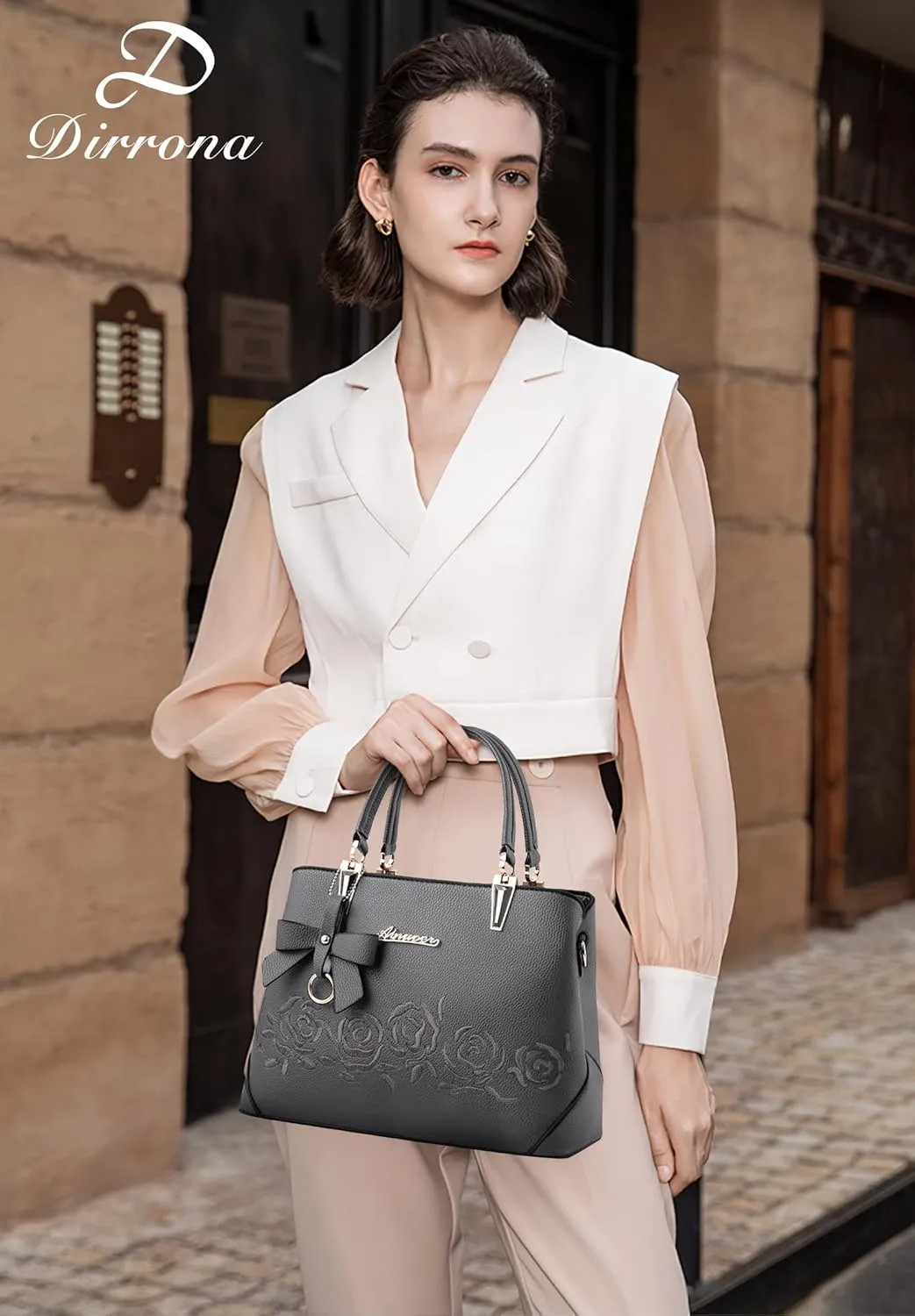 Womens Handbag Ladies Shoulder Bags Casual Messenger Bag Bowknot