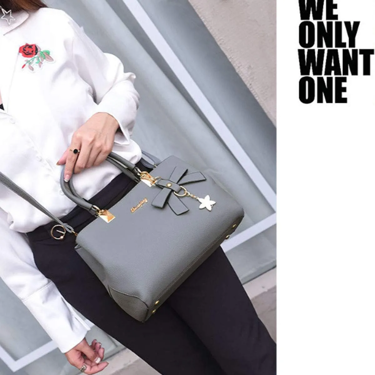 Womens Handbags and Purses Fashion Top Handle Satchel Tote PU Leather Shoulder Bags Pink