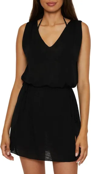 Women's Oasis Holly Slub Dress, Plunge V-Neck, Casual, Beach Cover Ups