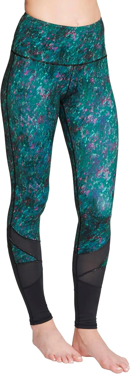 Womens Printed Leggings w/Pocket – High Waist, Tummy Control, Full Length - Perfect for Yoga & Workouts