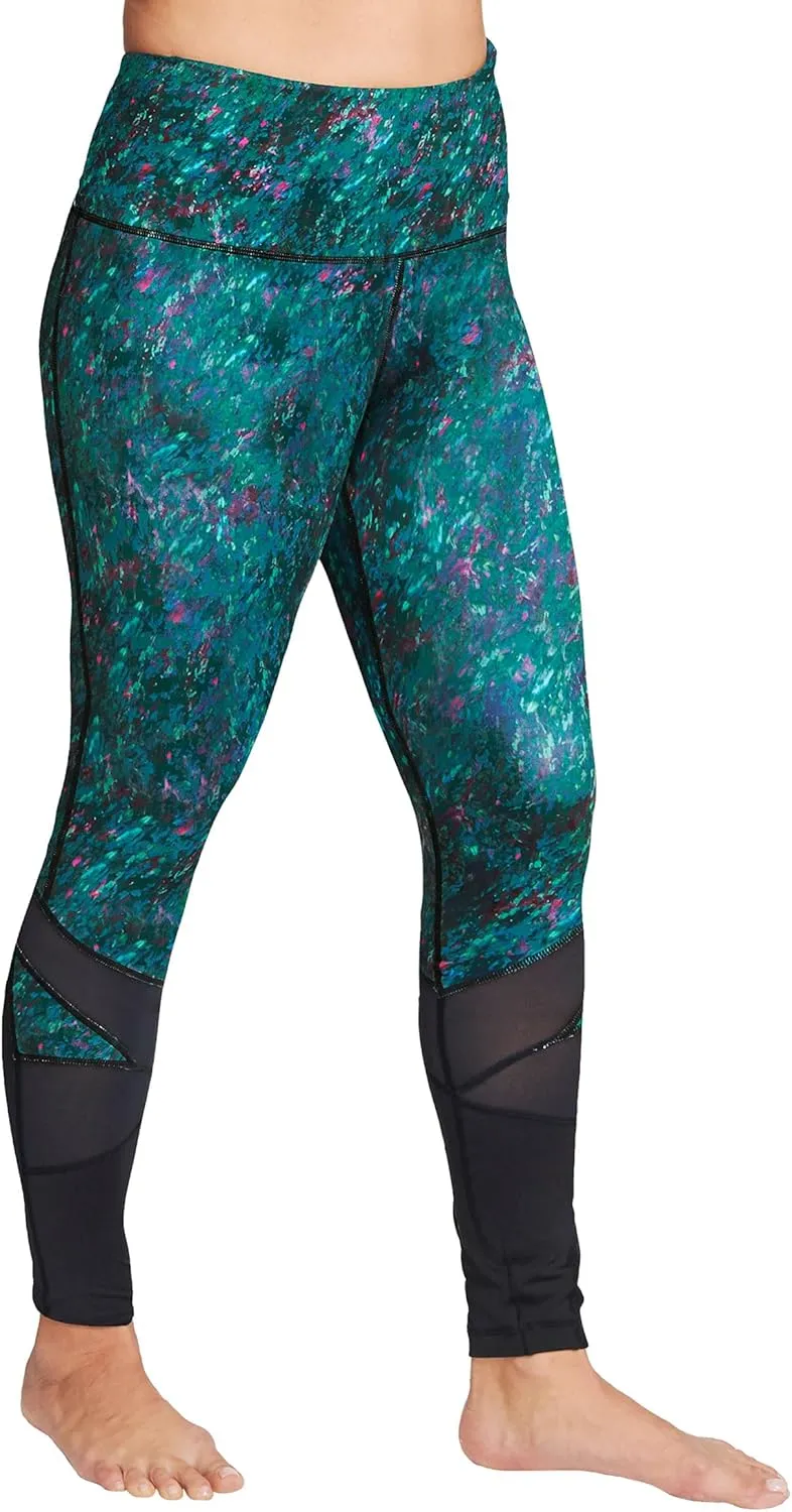 Womens Printed Leggings w/Pocket – High Waist, Tummy Control, Full Length - Perfect for Yoga & Workouts