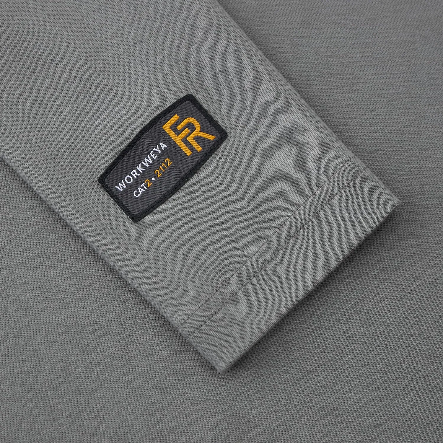 WORKWEYA FR Shirts Flame Resistant Shirt 6.5oz Men's NFPA 2112/CAT2 Long Sleeve Shirt