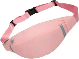 Yardwe Trendy Women's Belt Bag Mini Sling Bag Portable Hiking Waist Bag Bright Waist Pouch Zipper for Easy Access