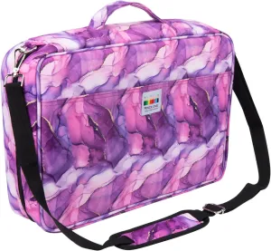 YOUSHARES Big Capacity Colored Pencil Case - 480 Slots large Pen Case Organizer with Multilayer Holder for Prismacolor Colored Pencils & Gel Pen (Marble Purple)