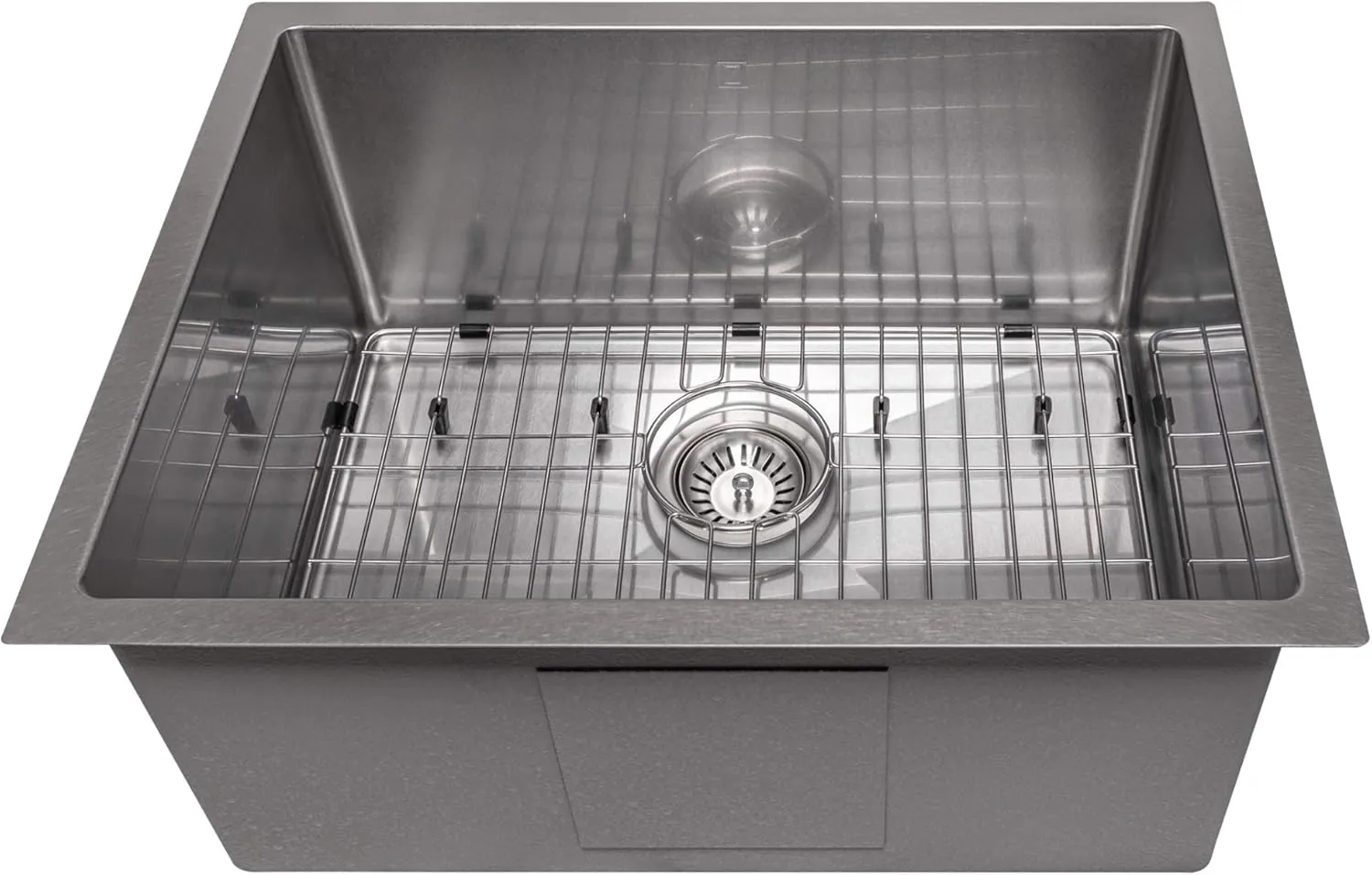 ZLINE 23 in. Meribel Undermount Single Bowl Satin Stainless Steel Kitchen Sink with Bottom Grid (SRS-23S)